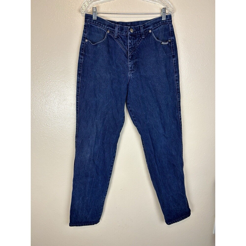 Roughrider By Circle T Jeans 12 Vintage Blue Denim 90s Bareback Western Tapered